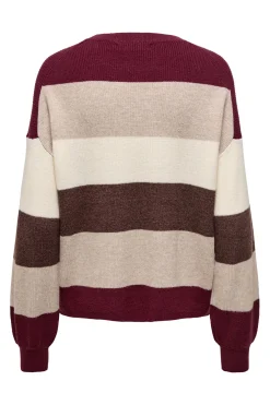 Jersey de rayas cuello redondo