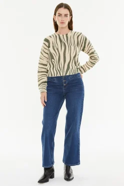 Jersey estampado efecto animal print