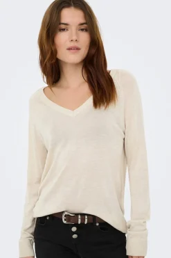 Jersey fino cuello de pico