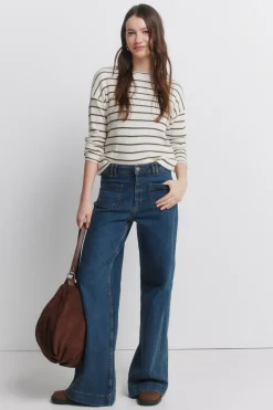 Jersey fino manga larga rayas