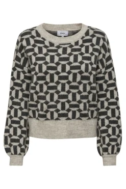 Jersey jacquard cuello redondo