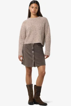 jersey jaspeado cuello redondo