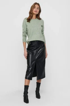 Jersey liso cuello redondo