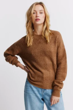 Jersey pointelle rayas lurex