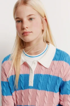 Jersey polo rayas ni&ntilde;a