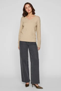 Jersey punto cuello pico