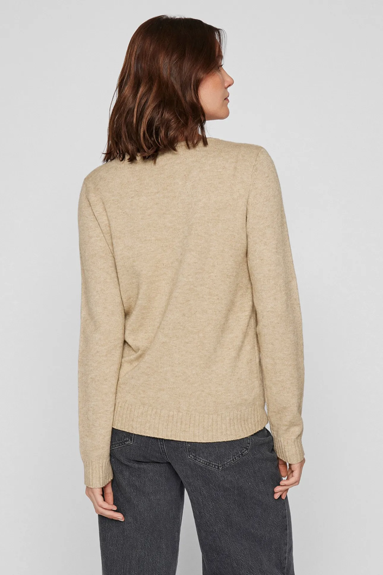 Jersey punto cuello pico