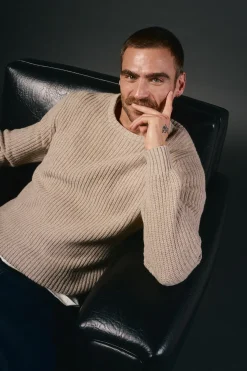 Jersey punto perlado lana