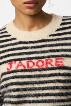 Jersey rayas contraste print jadore