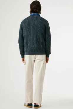 Jersey Trenzado Cuello Redondo