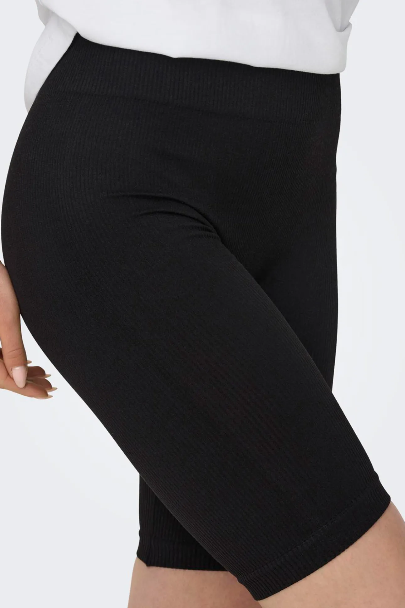Legging ciclista seamless negro canal&eacute;