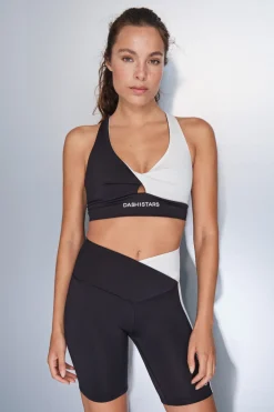 Leggings 4D STRETCH ciclista negro y blanco