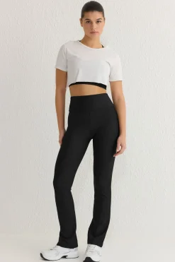 Leggings deportivos flare tiro alto