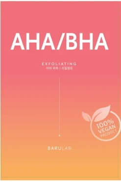 Mascarilla de tejido iluminadora con AHA y BHA