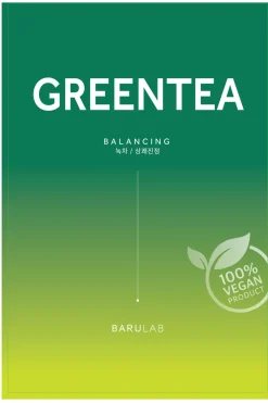 Mascarilla vegana con extracto de t&eacute; verde