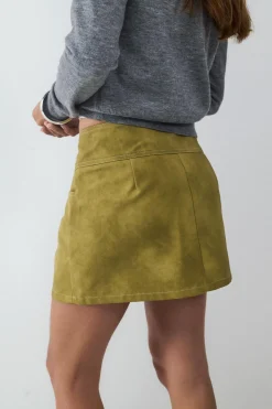 Mini falda efecto deste&ntilde;ido