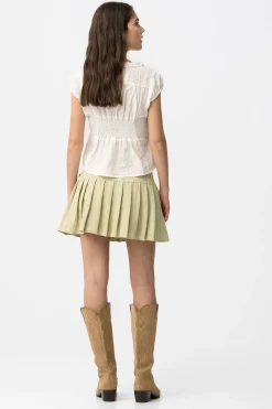 Minifalda con pliegues