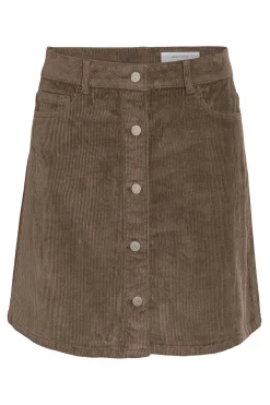 Minifalda pana botones