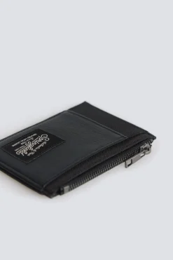 Monedero tarjetero efecto piel bicolor