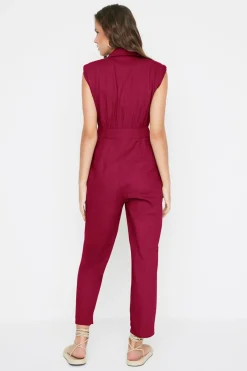 Mono sin mangas cuello camisa