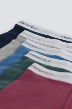 Pack 5 boxers algod&oacute;n b&aacute;sicos