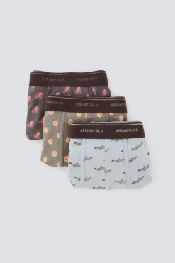 Pack 3 boxers animales marinos