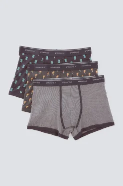 Pack 3 boxers caf&eacute; con helado