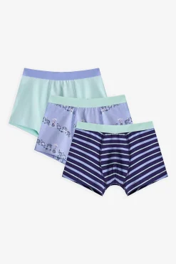 Pack 3 boxers dino rayas