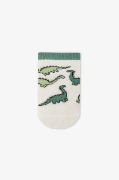 Pack 3 calcetines cortos dino rayas