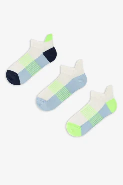 Pack 3 calcetines cortos fl&uacute;or