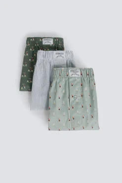 Pack 3 calzoncillos estampado retro