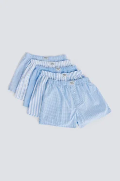 Pack 5 calzoncillos rayas azules