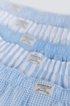 Pack 5 calzoncillos rayas azules