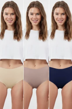 Pack de 3 bragas altas invisibles