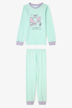 Pack de 2 pijamas de manga larga de algod&oacute;n Retro Toy para ni&ntilde;a