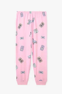 Pack de 2 pijamas de manga larga de algod&oacute;n Retro Toy para ni&ntilde;a