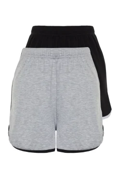 Pack de 2 shorts de pijama con bies