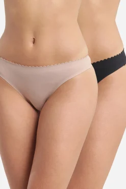 Pack de 2 tangas de algodón cortados al láser