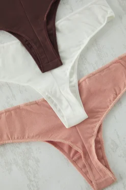 Pack de 3 tangas lisos