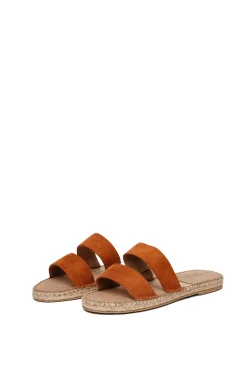 Paez Sandal Straps Vegan Suede Camel