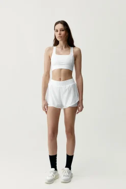 Pantal&oacute;n corto deportivo Padma 2.0 blanco roto
