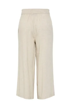 Pantal&oacute;n culotte de lino con cintura el&aacute;stica