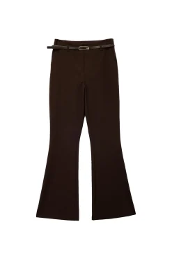 Pantal&oacute;n de tela con cintur&oacute;n