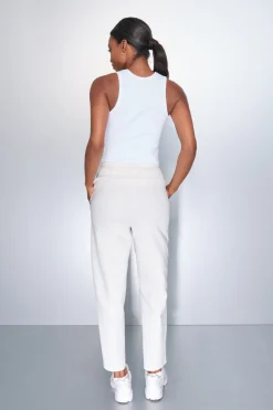 Pantal&oacute;n jogger blanco