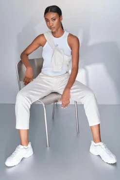 Pantal&oacute;n jogger blanco
