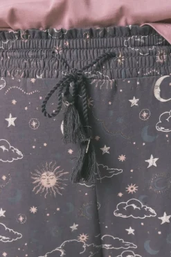 Pantal&oacute;n largo 100% algod&oacute;n estampado astral