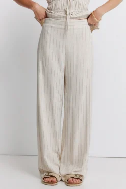 Pantal&oacute;n largo ancho rayas