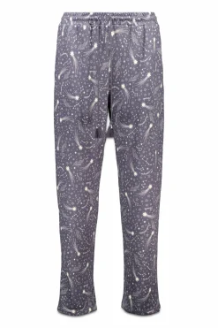 Pantal&oacute;n largo punto c&aacute;lido suave estrellas grises