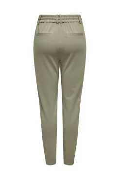 Pantal&oacute;n largo recto cintura alta el&aacute;stica