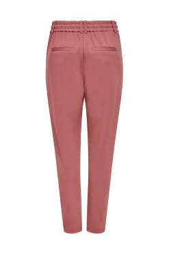 Pantal&oacute;n largo recto cintura alta el&aacute;stica